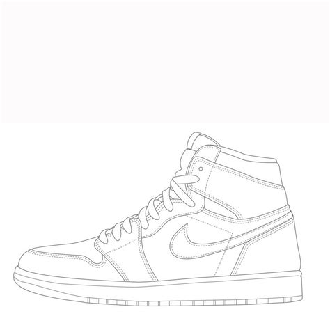 jordan 1 high drawing.